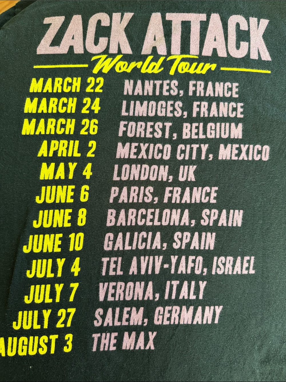 Funko Black Tee with Pink, Yellow & Blue 'Zack Attack' Graphic - Picture 2 of 2